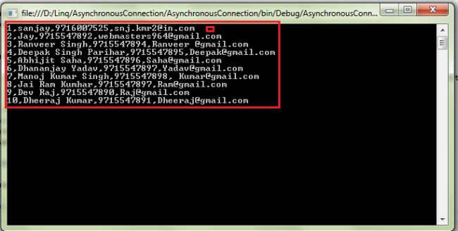 Asynchronous Connection2